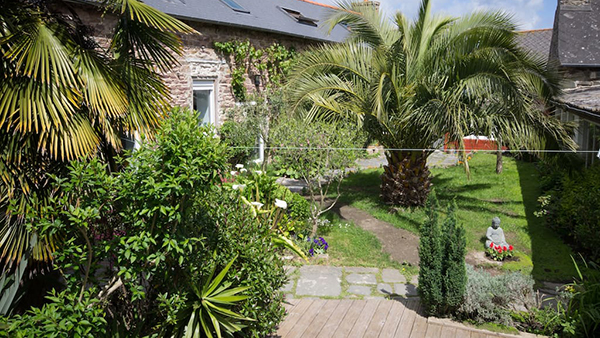 La vue de la terrasse