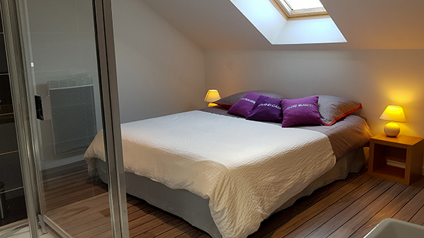 La chambre et la douche italienne